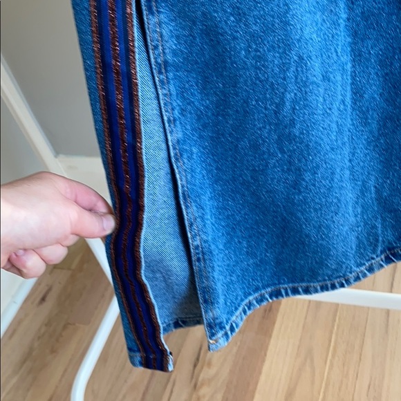 Zara wide leg track stripe denim - Picture 8 of 8